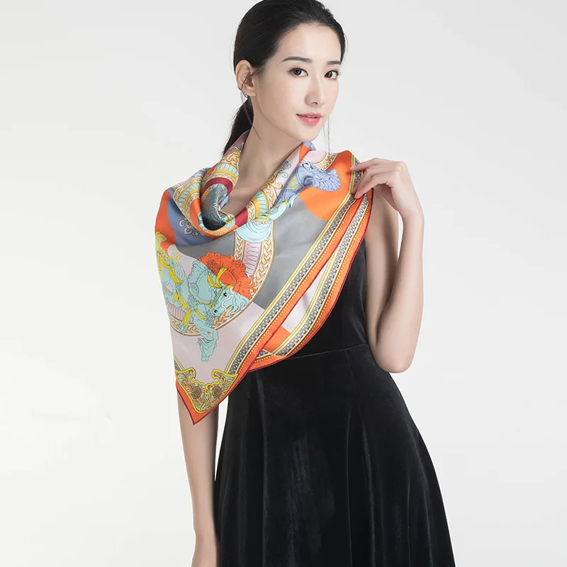 

★story flagship store silk scarves female joker age season is prevented bask in neck mulberry silk shirt small squares