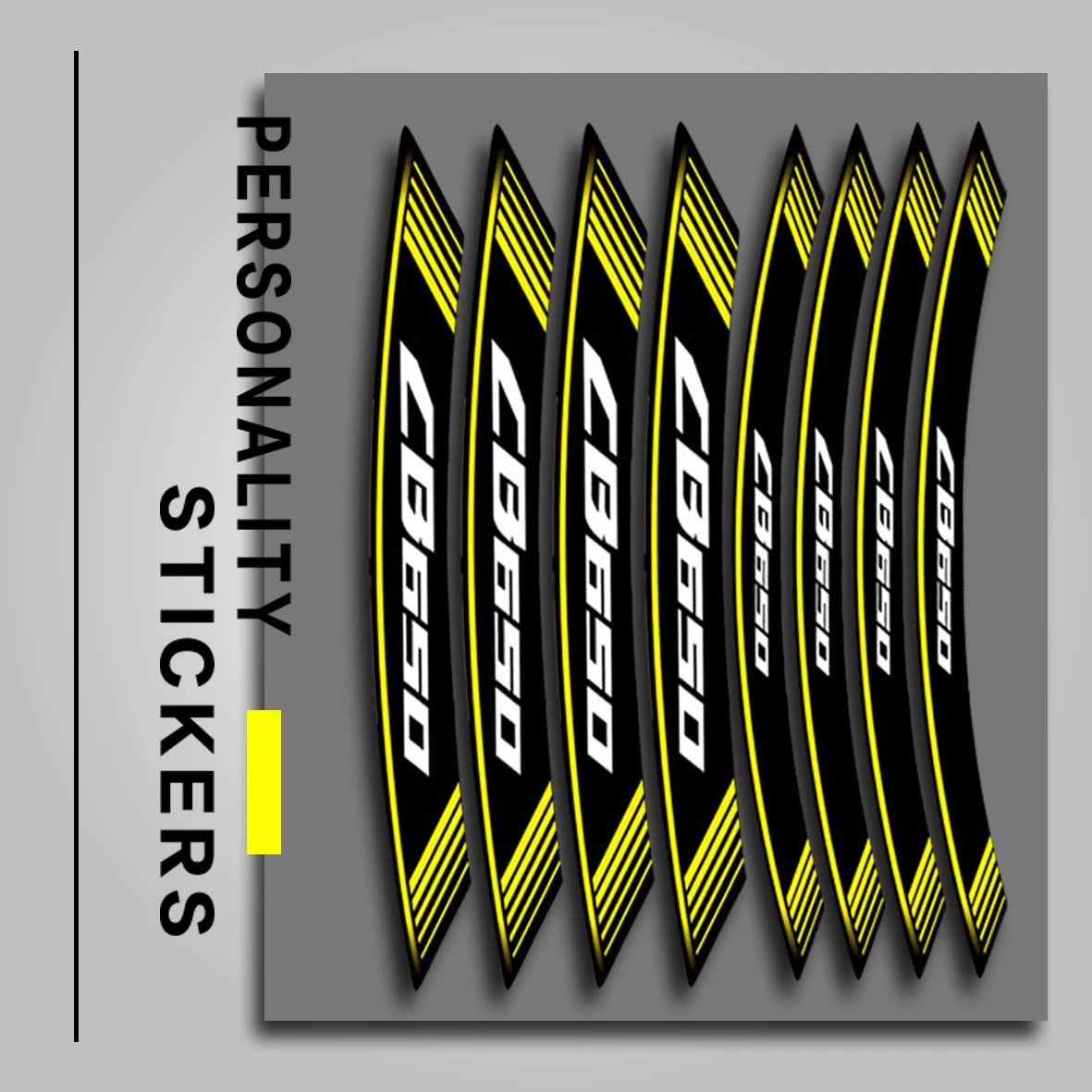 Новый мотоцикл 8X толстый край внешний обод наклейки полоса колесные для HONDA CB650 cb