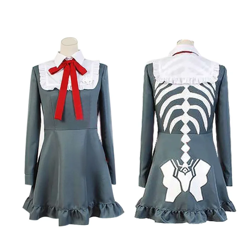 

Anime Danganronpa Another Episode:Ultra Despair Monaca Towa Cosplay Costume School Uniform for Halloween Party Women Cute Dress