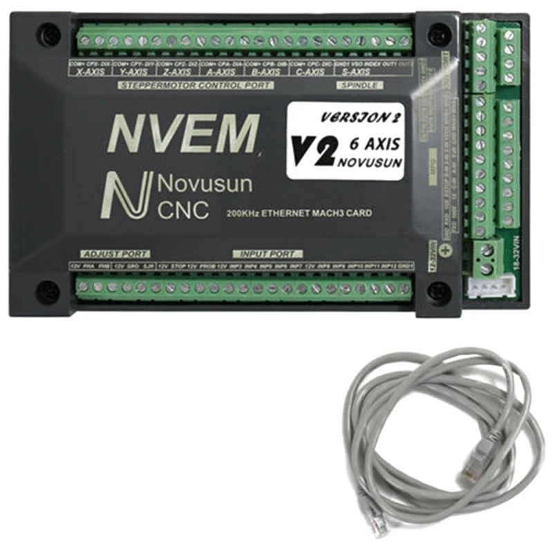 for NVUM 6 Axis Cnc Engraver Mach3 USB Card 300KHz CNC Drilling Machine Motion Control Breakout Board | Обустройство дома