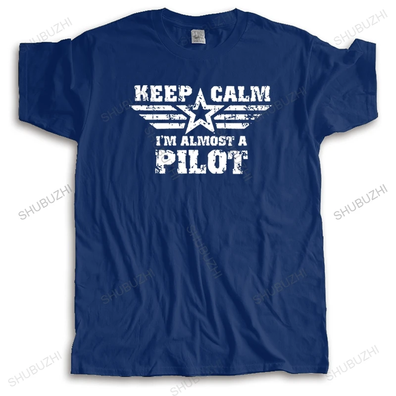 Футболка мужская летняя с надписью Keep Calm I Am Very A Pilot Мужская одежда