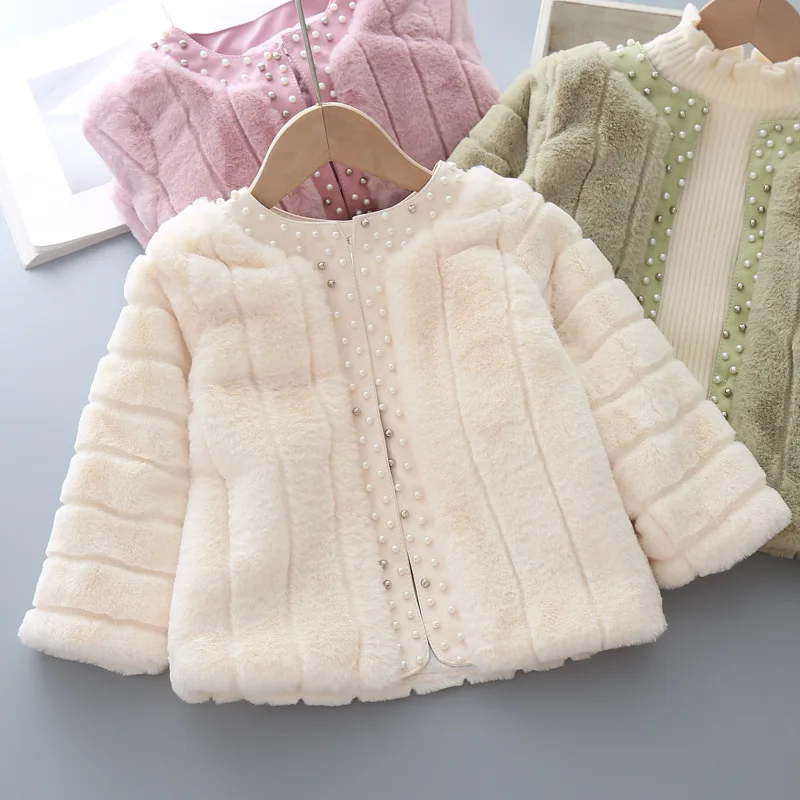 Детское шерстяное пальто с искусственным мехом на возраст 3 года|Шерсть и