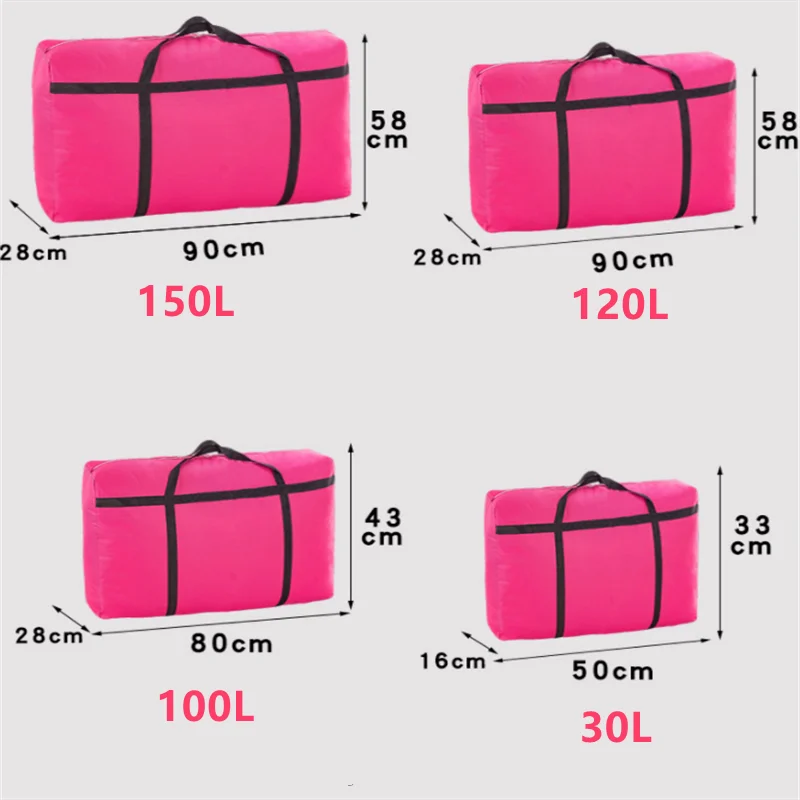 

Extra Large Storage Bag, Waterproof Oxford Cloth Bag, Sports Bag Tote Bag with Zipper, Used for Clothing Storage, Quilt Blanket