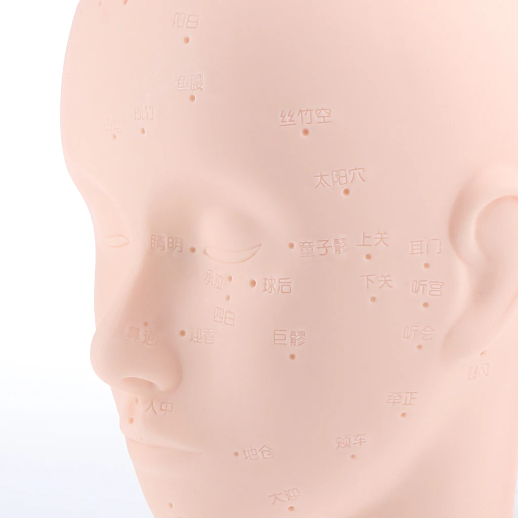 Тренировочный манекен макияж голова манекена для лица с акупунктурными точками