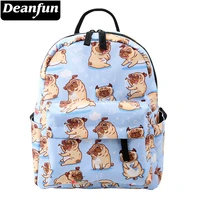 deanfun mini backpacks for girls printing cute pug waterproof small bags for women shopping bag for teenage girls mnsb 5