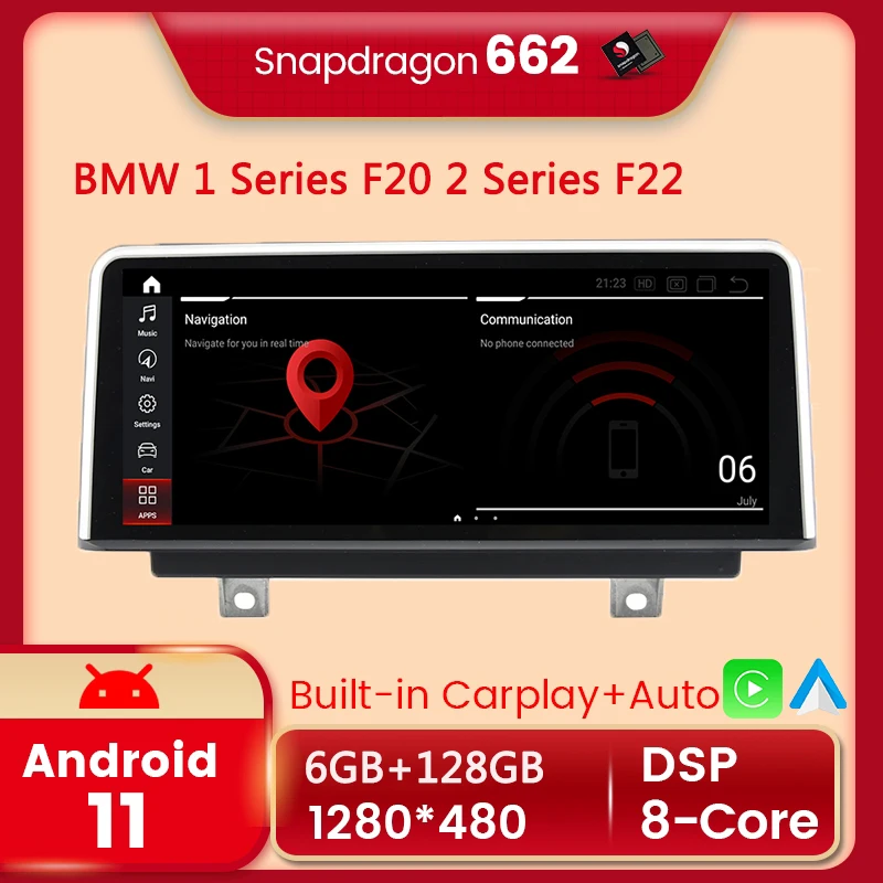 

Автомобильный мультимедийный плеер UJQW, 10,25 дюйма, Android 11, для BMW 1 Series F20/F21 2013-2017