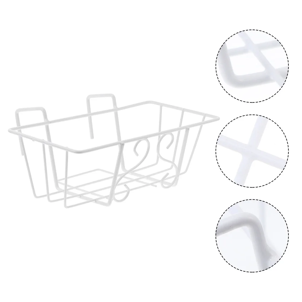 

1Pc Iron Balcony Hanging Flowerpot Rack Sqaure Railing Fence Planter Holder