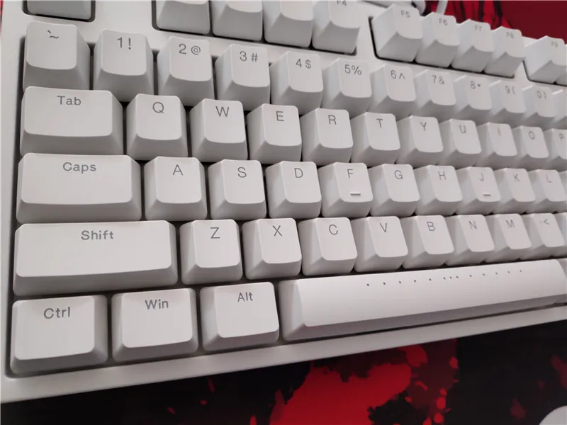 IKBC F108 F87 TKL механическая клавиатура без ключа синий светодиод cherry mx Переключатель коричневый синий белый led подсветка игровая клавиатура