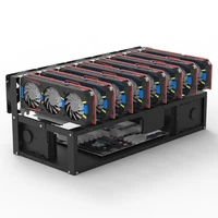 stackable open miner mining rig frame mining ethetczec ether accessories tools for 68 gpu crypto coin bitcoin rack in stock