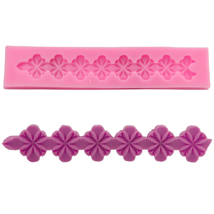 Силиконовая форма с соединенными цветами искусственная для хлеба мусса десерта