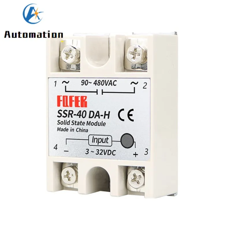 Твердотельное реле SSR-10DA-H 10A на самом деле 3-32V DC - 90-480V AC SSR 10DA 15DA 25DA 40DA твердотельный