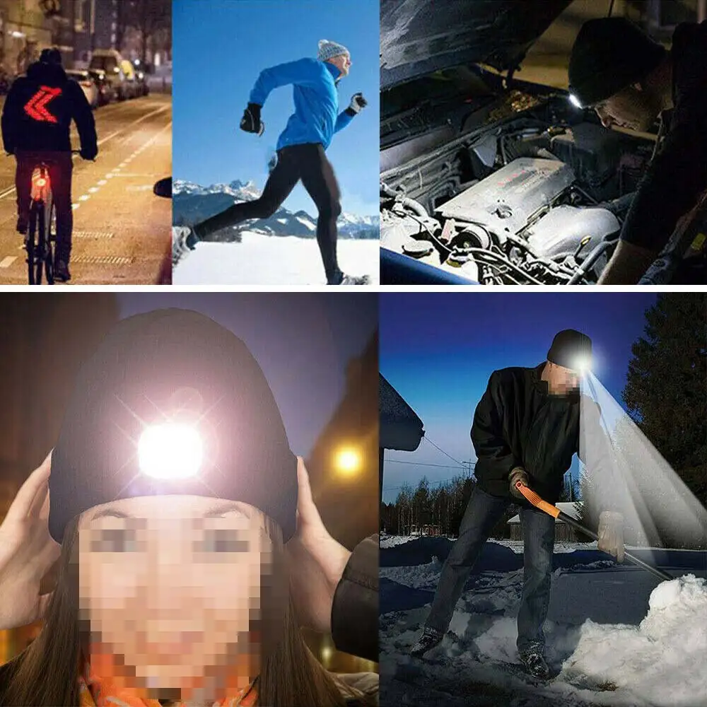 Bluetooth Beanie with Scarf Rechargeable Knit Cap Wireless Hands Free Head Hat Christmas Gift for Men and Women | Спорт и