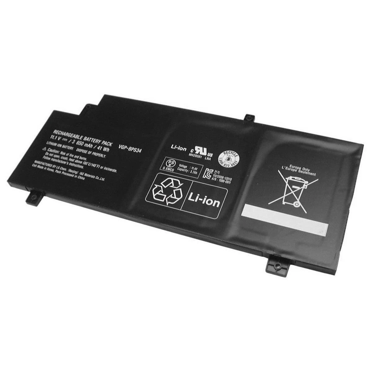 Новый VGP-BPS34 3650 мАч аккумулятор для ноутбука SONY Vaio Fit 15 SVF15A SVF14A Series SVF15A1ACXB SVF15A1AC XS