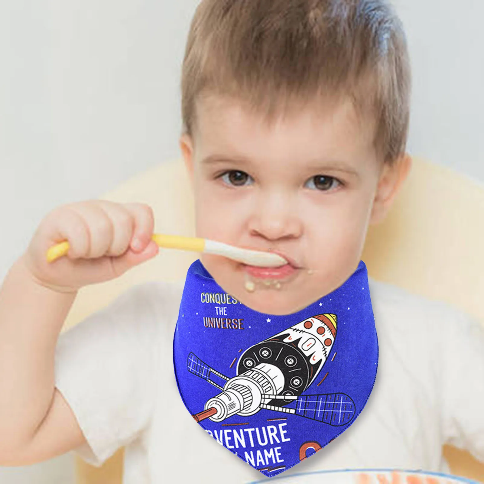 

Cotton Bandana Bibs Baby Babador Feeding Smock Infant Triangle Burp Cloths Cartoon Saliva Towel Baby Eating Accessory Baby Stuff