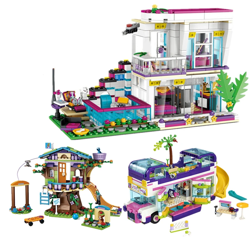 Забавная звезда дом Ливи совместимый с строительными блоками для друзей фигурки