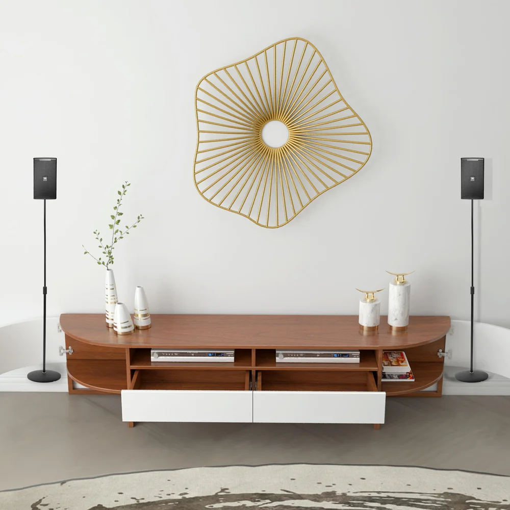 

1 Set/2PCS Speaker Stand Universal Floor Speaker Stand Bookshelf Speaker Mount