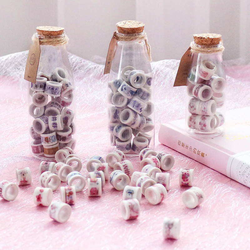 Листья/звездная звезда/девушка васи клейкая лента наклейки Скрапбукинг Cinta Adhesiva