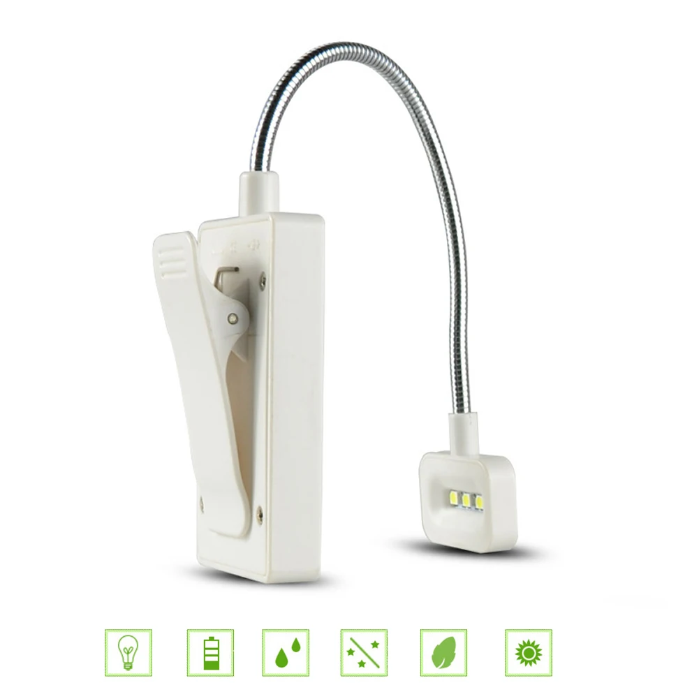 Светильник для чтения на солнечной батарее с зажимом книг интерфейсом