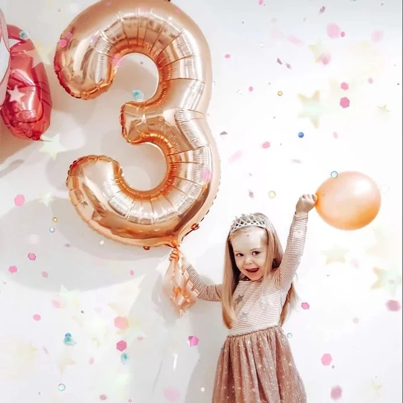 40 дюймов гигантские надувные воздушные шарики розового цвета: золотистый
