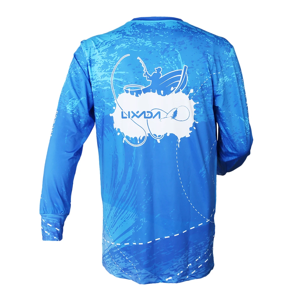 

Lixada Long Sleeve Fishing Shirt Quick Drying Breathable Fishing Clothing Cool Fit for Men Summer Fishing Shirt M-3XL Jacket