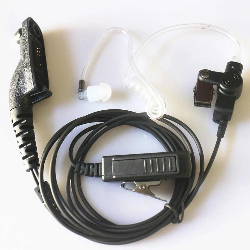 2-Wire FBI Surveillance Acoustic Covert Air Tube Earpiece Headset For Motorola APX4000 APX6000 APX7000 Walkie Talkie Radio |