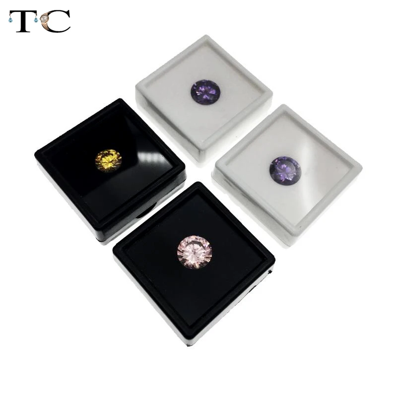 

Plastic Gem Box Square Loose Diamond Packing Box Gem Stone Box Beads Pendant Organizer Jewelry Case 5pcs/Lot