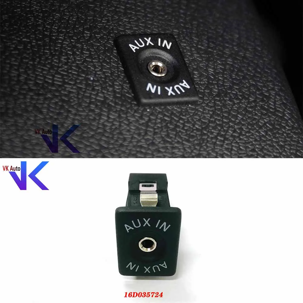 

For VW Original Car Aux-in Switch Button 16D035724 RCD310 RCD510 RNS510 16D 035 724 Car Accessories