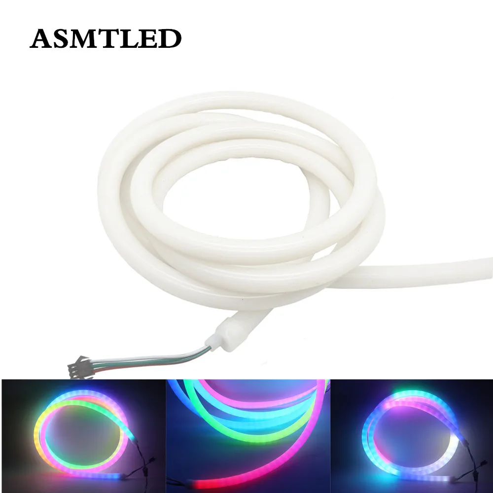 360 Круглый магический полный Цвет Пиксельная светодиодная неоновая трубка 5V 12V SMD