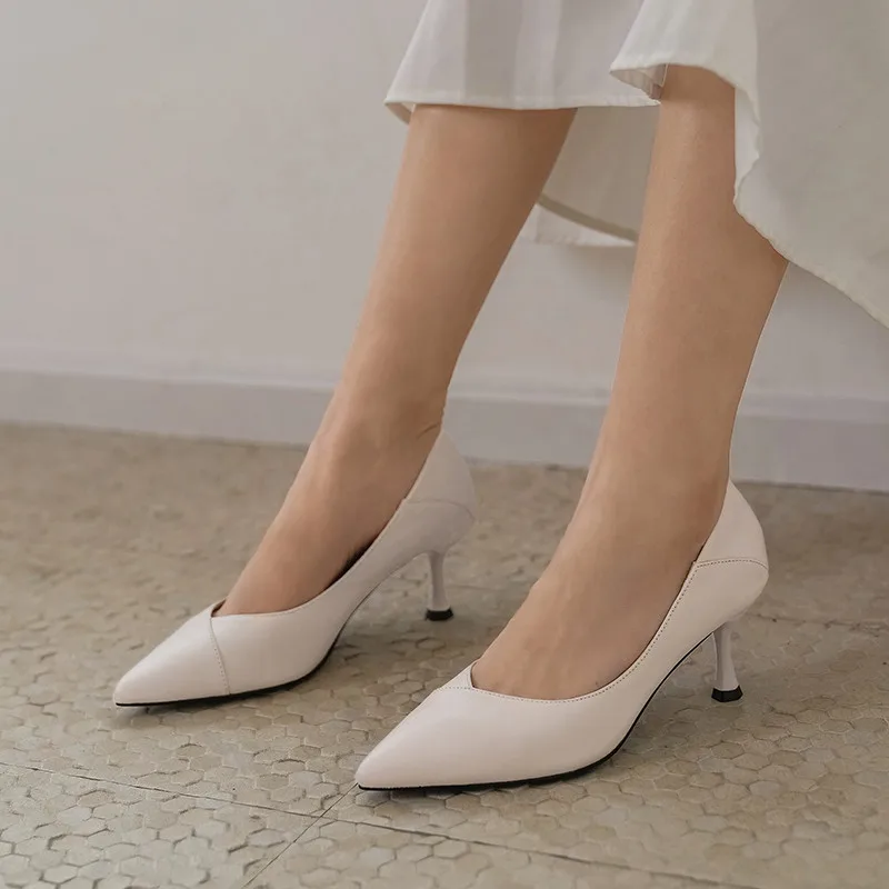 FEDONAS/женские туфли-лодочки Свадебные туфли из коровьей кожи Вечерние Сезон