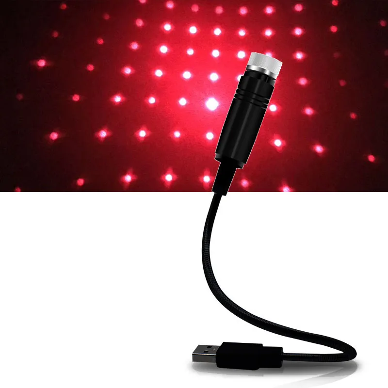 USB универсальный лазерный проектор светильник Мини светодиодный Звездный эффект