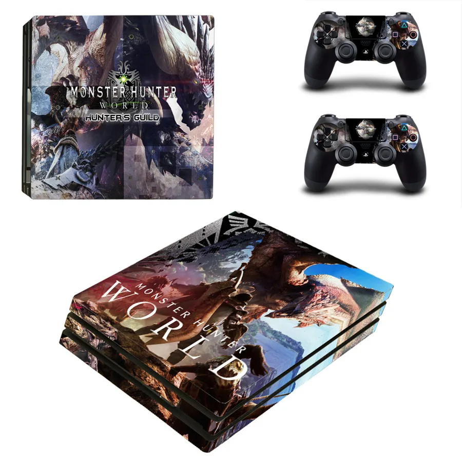 Стильная наклейка Monster Hunter для консоли PS4 Pro и контроллеров PlayStation 4 Виниловая