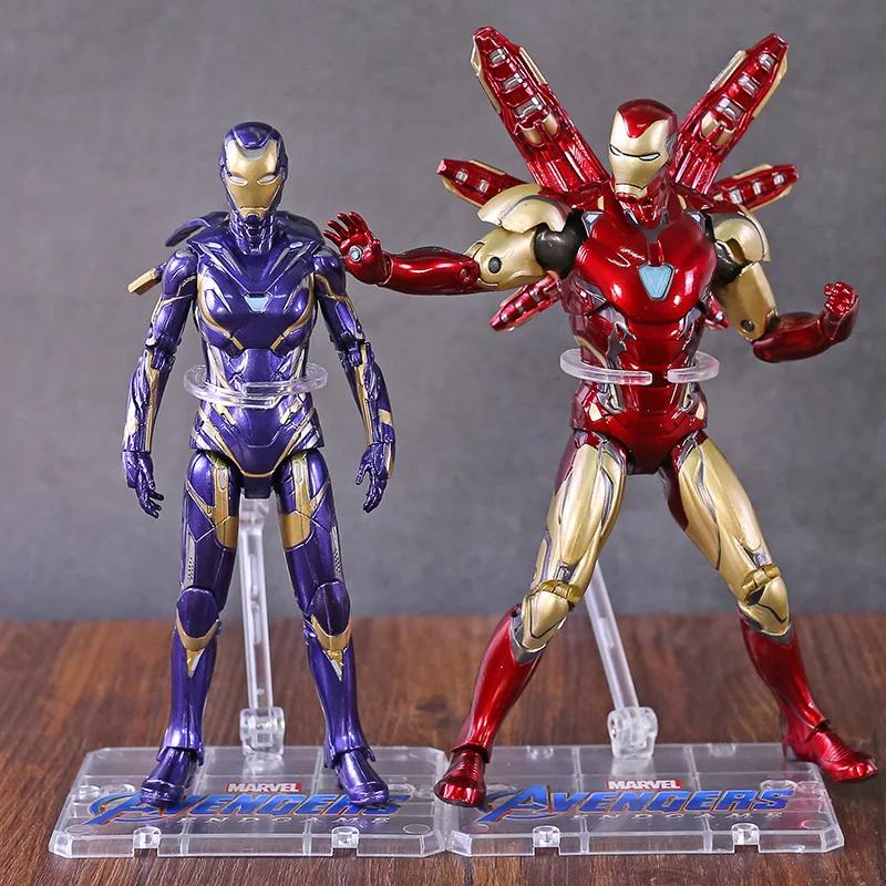 Мстители Figma Железный человек MK85 ПВХ фигурка игрушки со знаком Железного