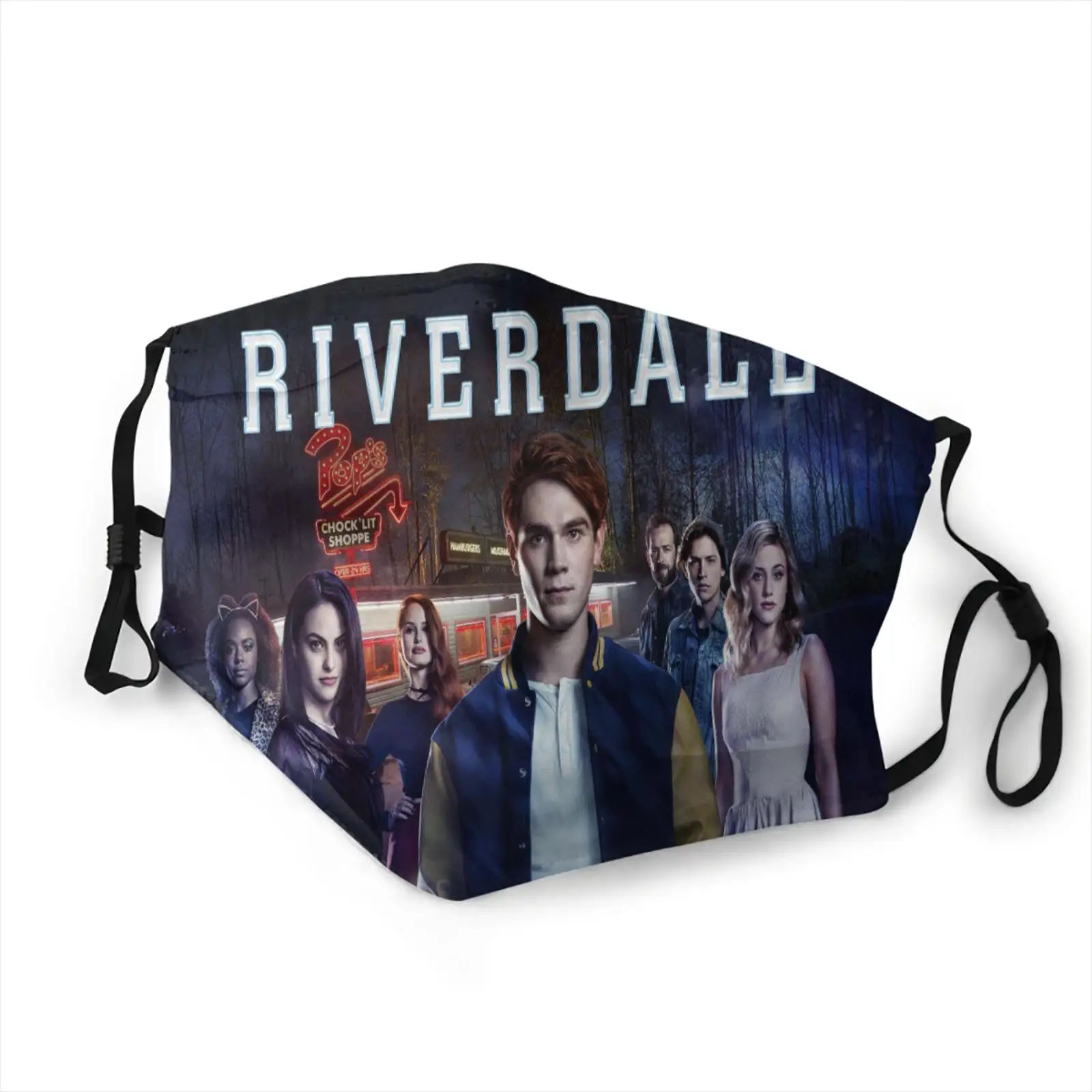 

Новинка 2020, Воздушная маска для лица с фильтром riverdale в стиле Харадзюку, Женская/мужская маска из пеноматериала с фильтром для рта, футболка ...