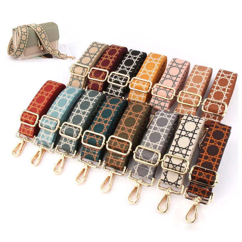 Nylon Bag Strap Women Shoulder Crossbody Bag Belt Colorful Wide Strap Bag Part Accessories Female Messenger Bag Strap Handle