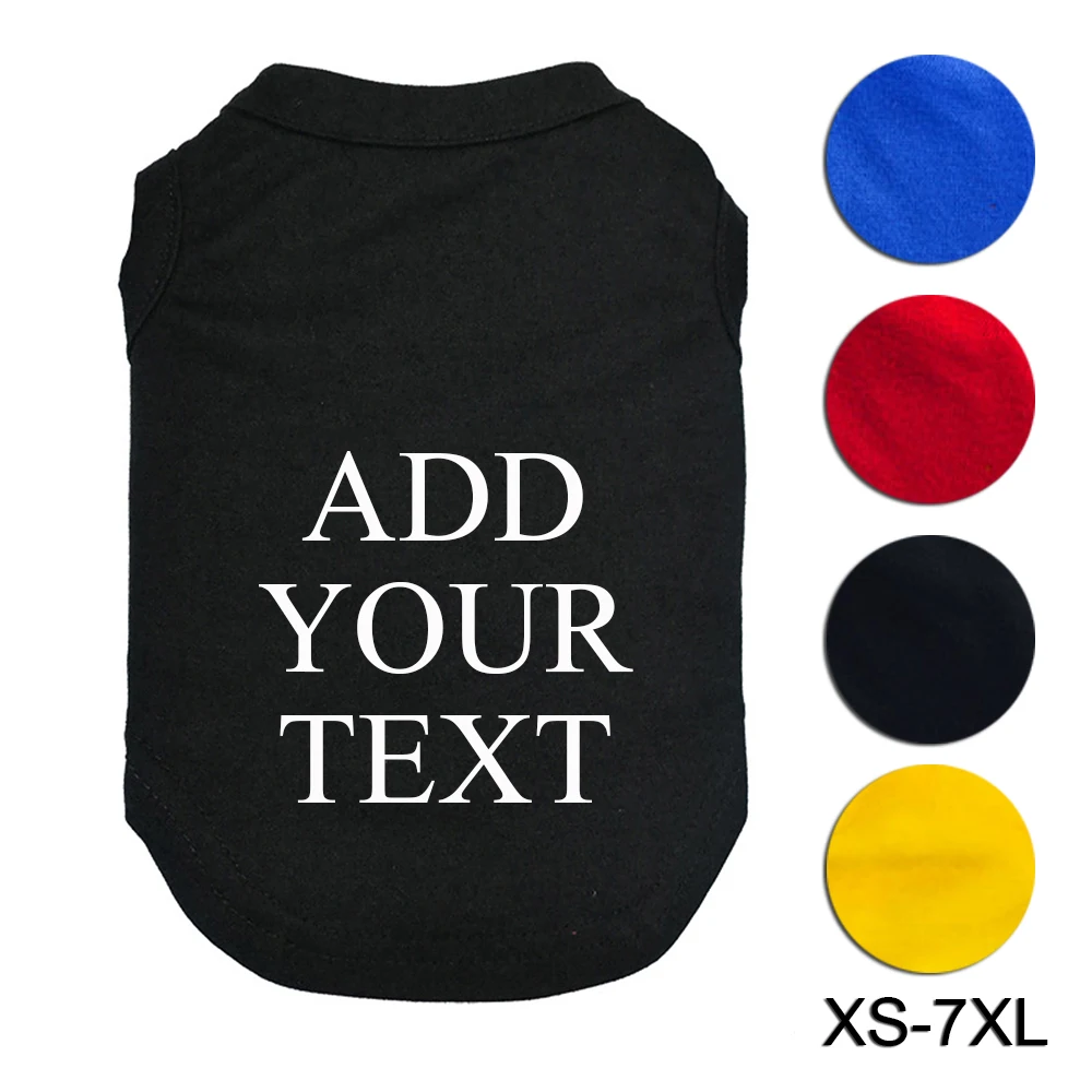 DIY летние персонализированный Tanktops с текстом изготовляемый на заказ для кошек