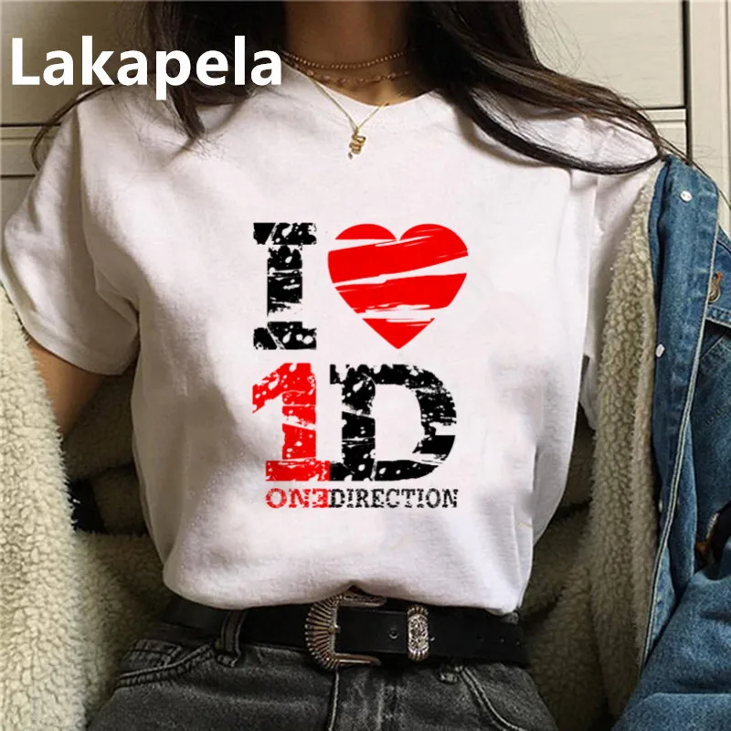 Футболка женская односторонняя с принтом уличная одежда в Корейском стиле топ