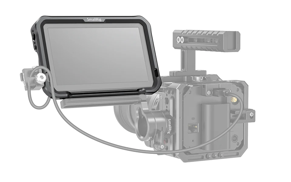 SmallRig монитор клетка с солнцезащитным козырьком для SmallHD Фокус серии OLED(5,") Интегрированный нижний рельс NATO 1/4 3/8 резьбовое отверстие 2405