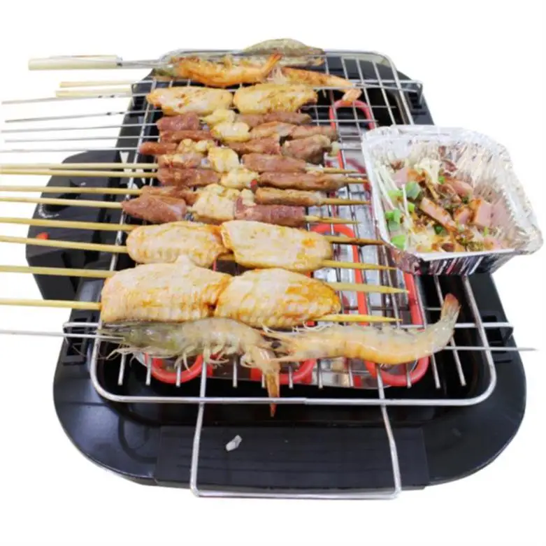 구매 가정용 전기 바베큐 오븐, 무연 바베큐 스토브 한국식 바베큐 그릴 케밥 실내 바베큐 기계