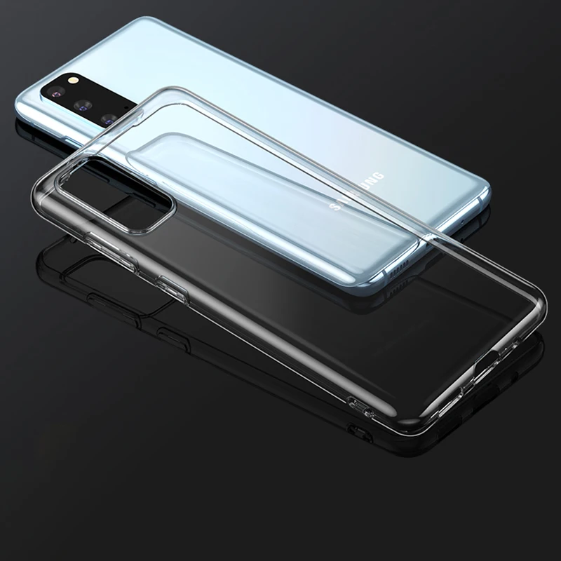 

Clear Silicone Case For Samsung Galaxy S20 Fe S21 Note 20 Ultra S10 S9 S8 Plus Note 8 9 10 Pro Soft Transparent Shell Cover Thin