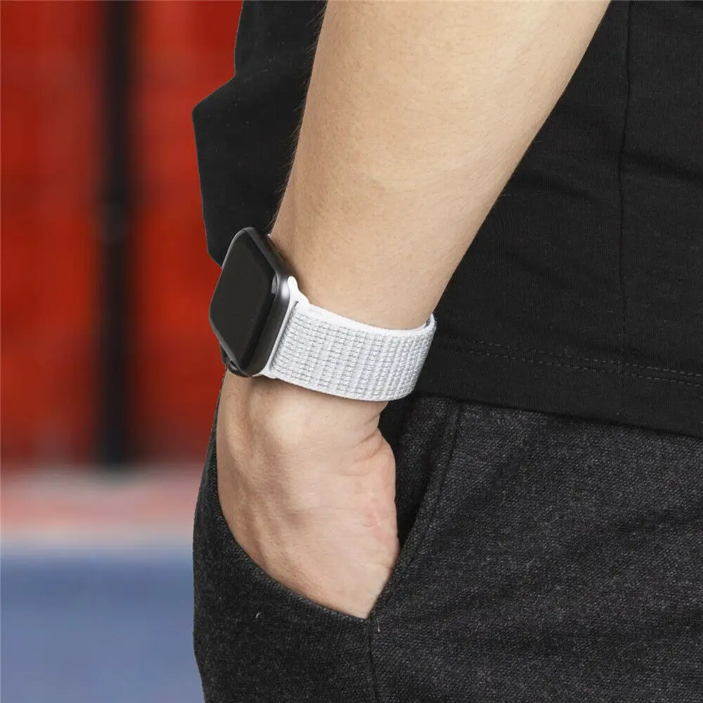 

Nylon Loop Sport For Apple Watch band 44mm 40mm 42mm 38mm Smartwatch Watchband correa Stra belt Bracelet iWatch Series 4 5 SE 6
