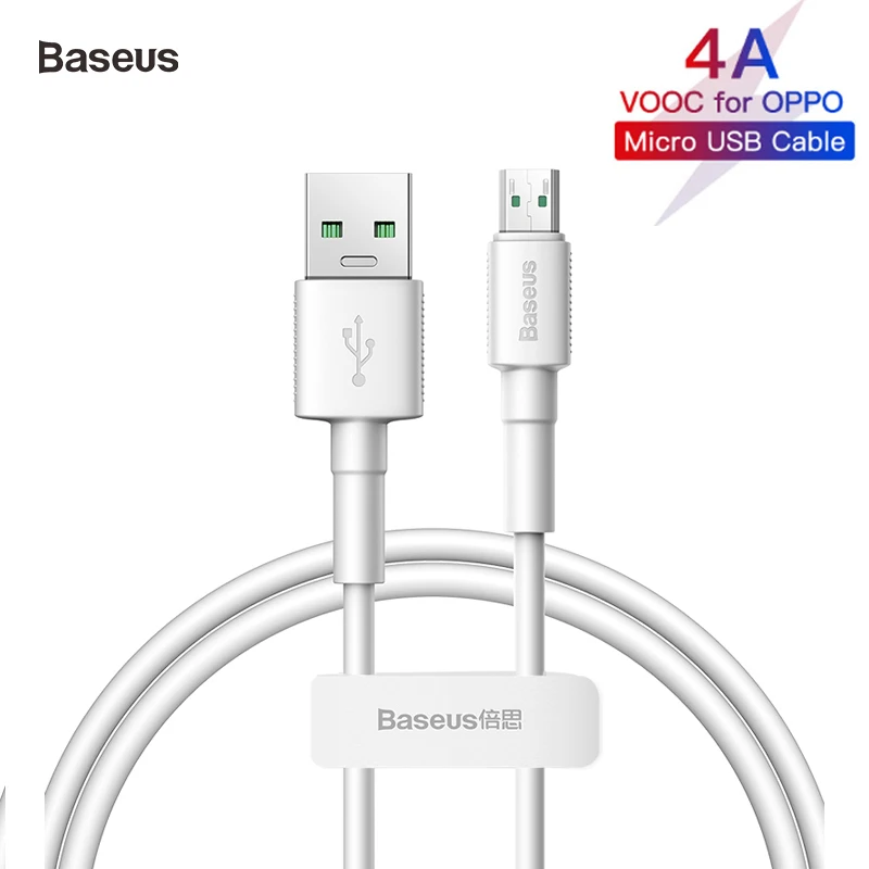 Baseus 20 Вт Micro USB кабель для Xiaomi Redmi Android 4A кабель передачи данных для быстрой зарядки для OPPO VIVO Кабель зарядного устройства микро-usb высокой мощности