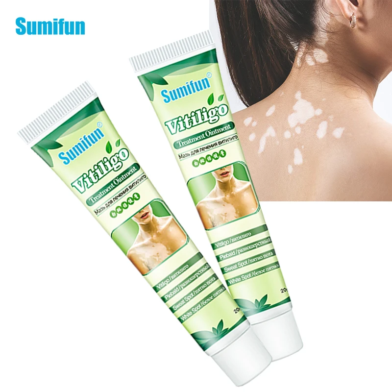 

2Pcs White Spot Antibacterial Cream VitiligoTreament Cream Psoriasis Localized Vitiligo Ointment Mycosis Leukoplakia Treatment