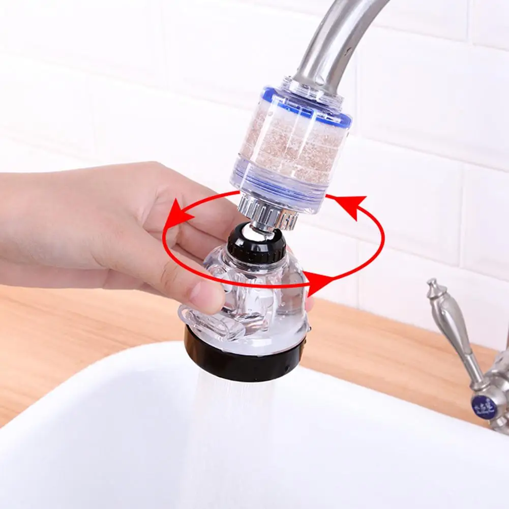 Фильтр для кухонного смесителя Вращающаяся насадка регулируемый двойной фильтр