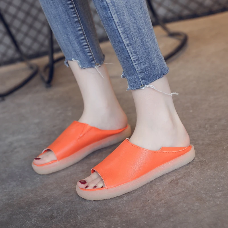 PUPUDA/повседневная кожаная обувь Женские лоферы без застежки Новая на плоской