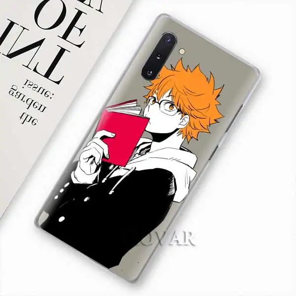 013 Аниме Haikyuu телефонные чехлы для samsung Galaxy Note 10 S10 плюс 5G S10e A30 A40 A50 A60 A70 M40 жесткий чехол - Цвет: 013