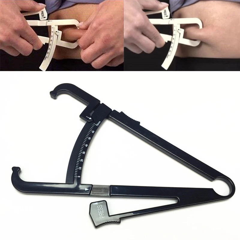 2 в 1 кожной складки суппорт тела штангенциркуль для замера жировых отложений с