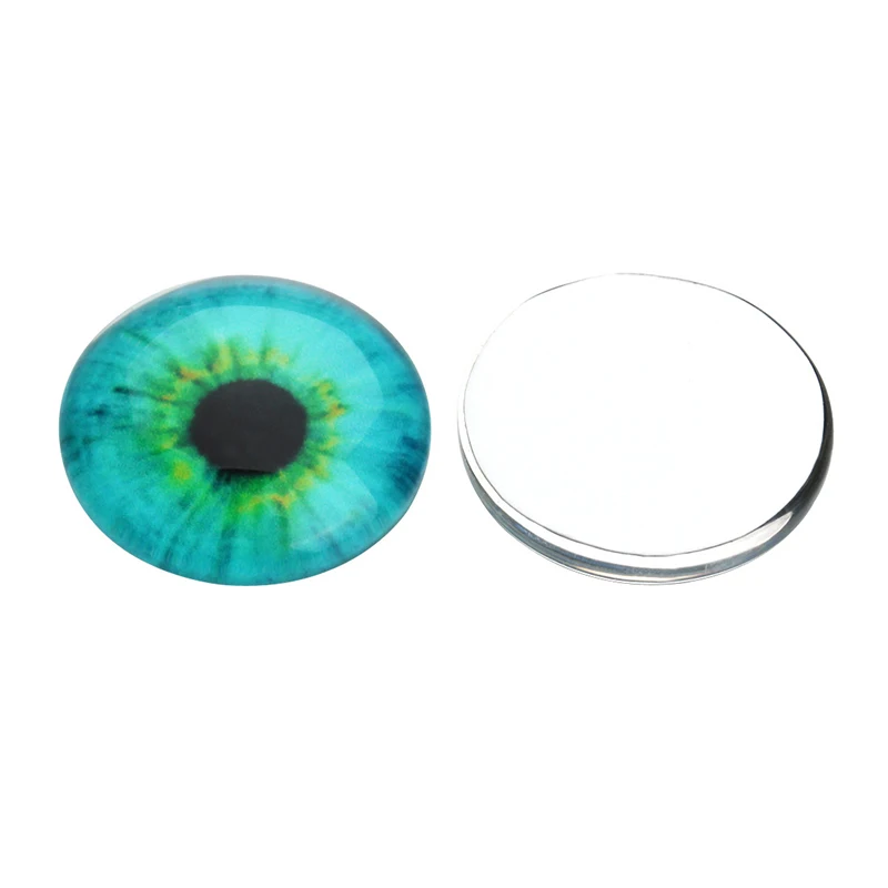 20 шт./компл. круглые глаза стеклянный купольный кабошон очарование 10 мм/12 мм/14 мм/18