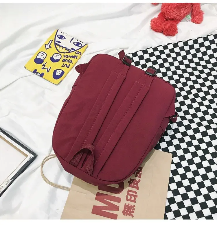 Нейлоновый рюкзак для девочек ученик средней школы молодежный повседневные