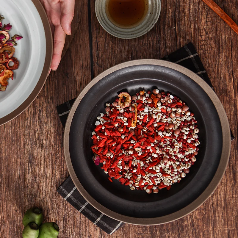 FANCERTY Ретро японская домашняя тарелка для супа салата пасты креативная