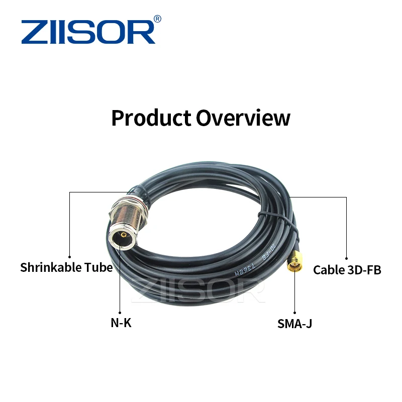 Antenna Adapter Extensible Cable SMA Male to N Female 3m Extension Feeder 3D-FB Extended Wire